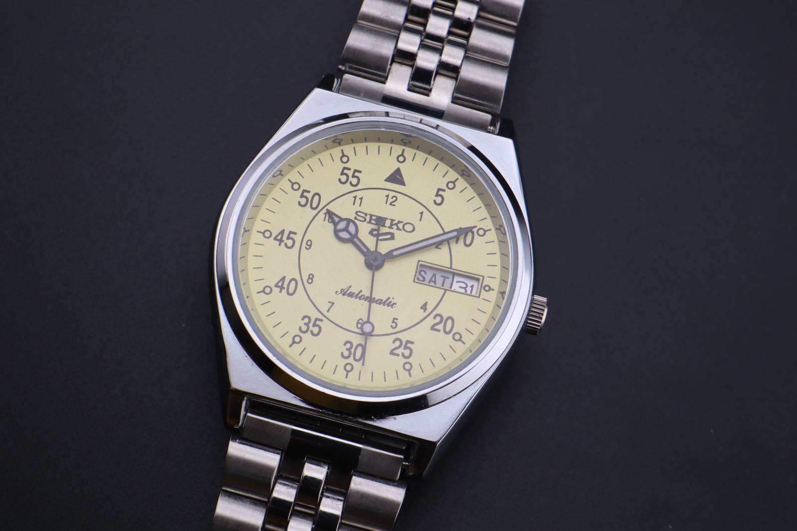 Vintage Seiko 5 Automatic 6309A Japan Made Men’s Wrist Watch, Day/Date