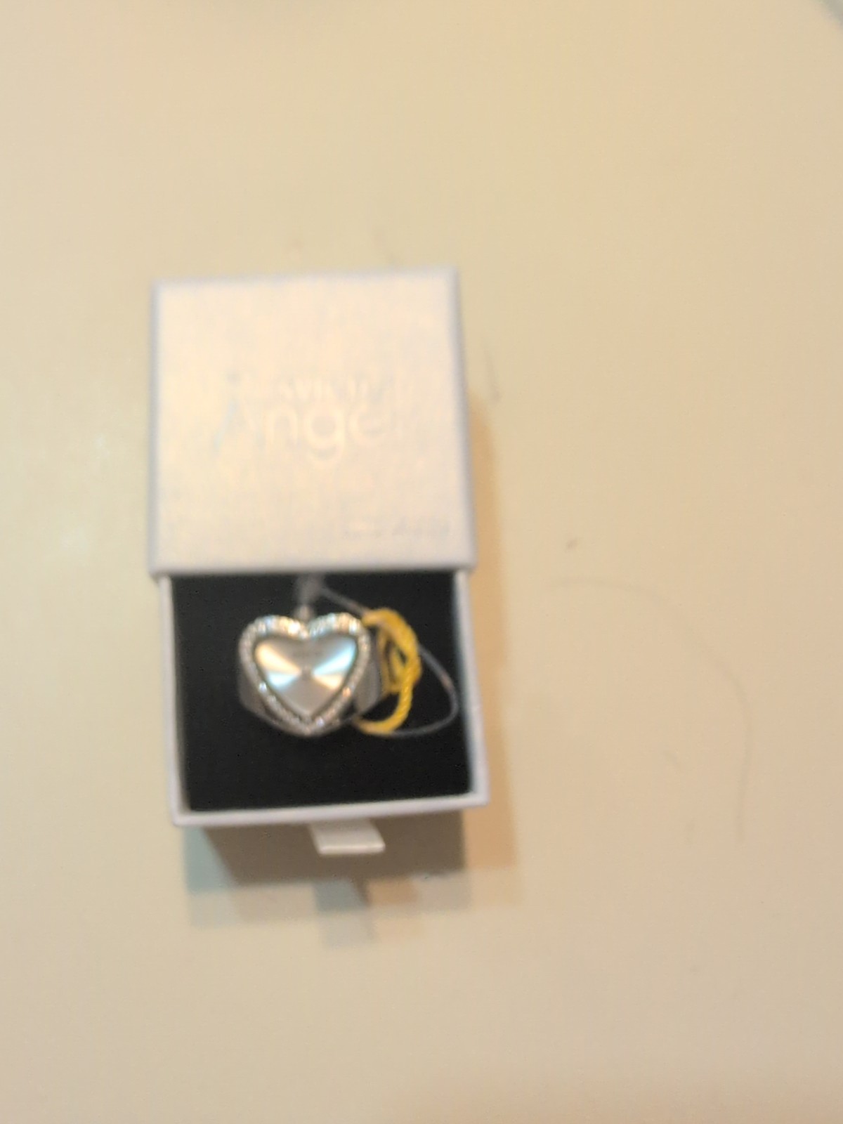 NEW Invicta Mini Angel Women’s Heart Ring Watch Silver 18.5 mm