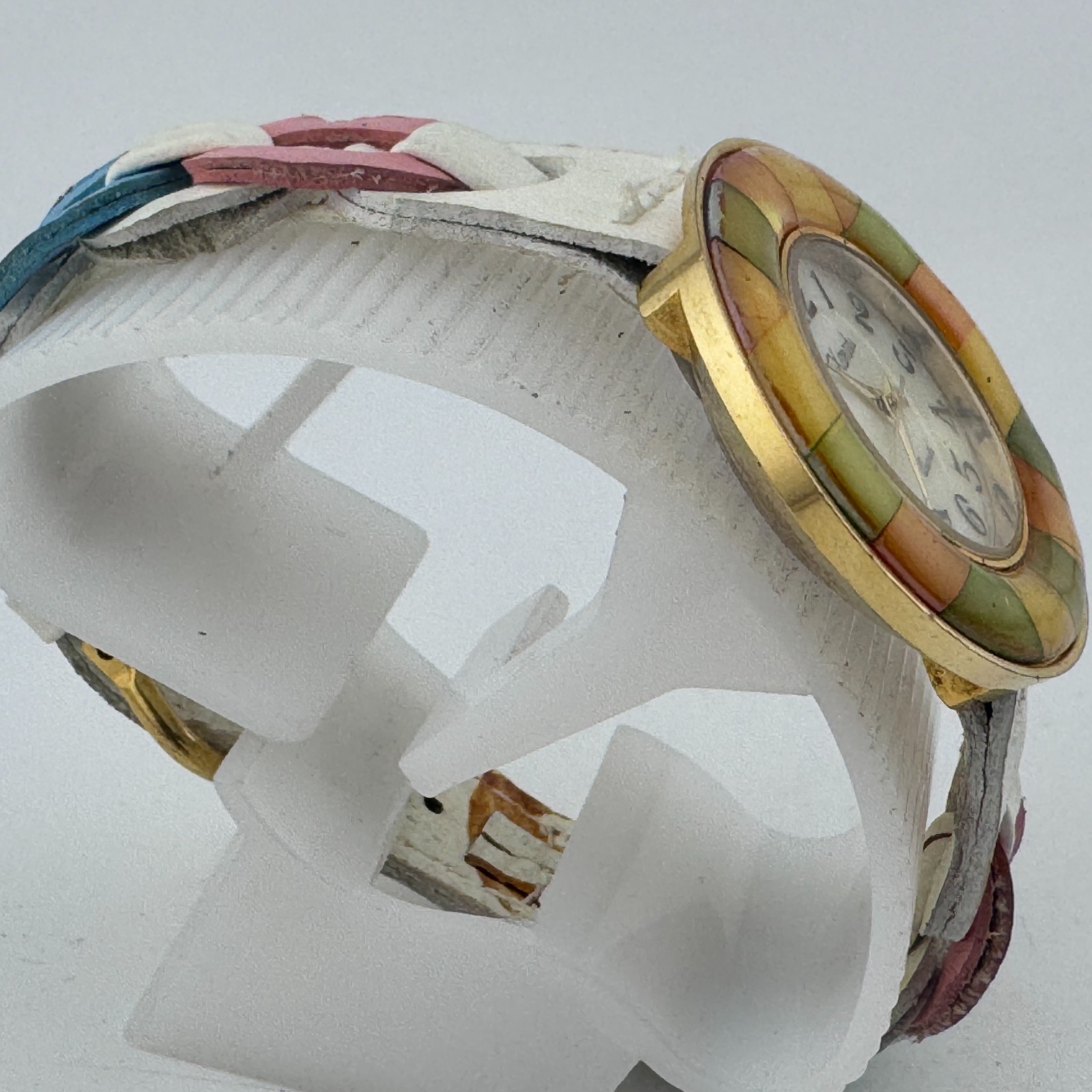 VTG Xanadu Japan Quartz Watch Women Gold Tone Mother of Pearl Analog New Battery