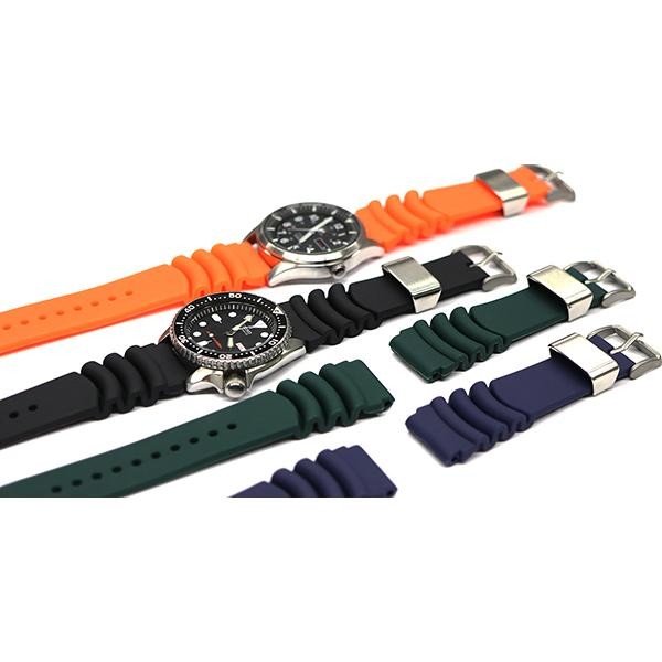 Seiko Divers Rubber Strap 22mm Urethane with Stainless Steel Buckle (Third-Party