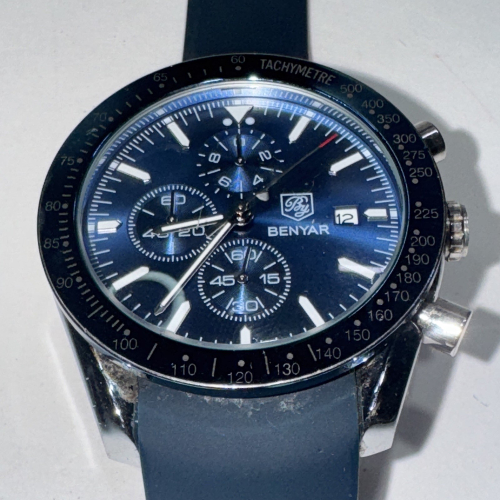 BENYAR M Chronograph Quartz Movement 30M Waterproof Watch BY-5140M UNTESTED