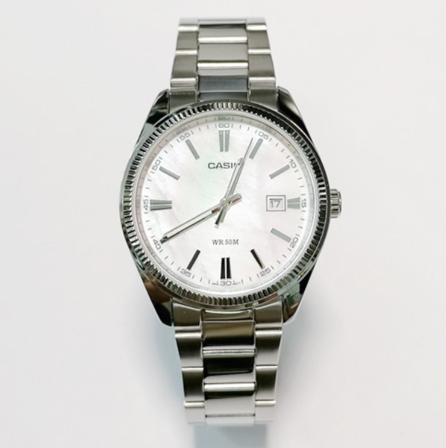 Casio MTP-1302DS-7AV Men’s Stainless Steel Analog Silver Dial Watch Brand New