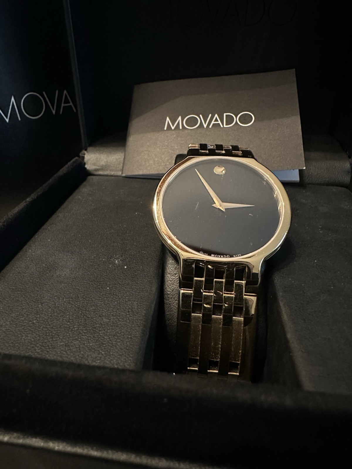 Movado Watches – Lot Of 4 Mens Movado Esperanza, Luno, Movado Bold