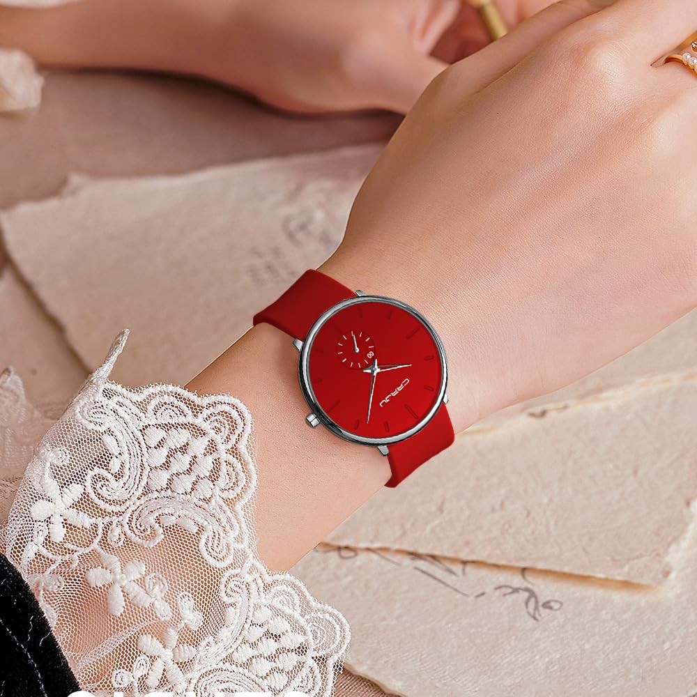 CRRJU Women Men Watch,Fashion Casual Dress Analog Quartz Waterproof Wristwatc…