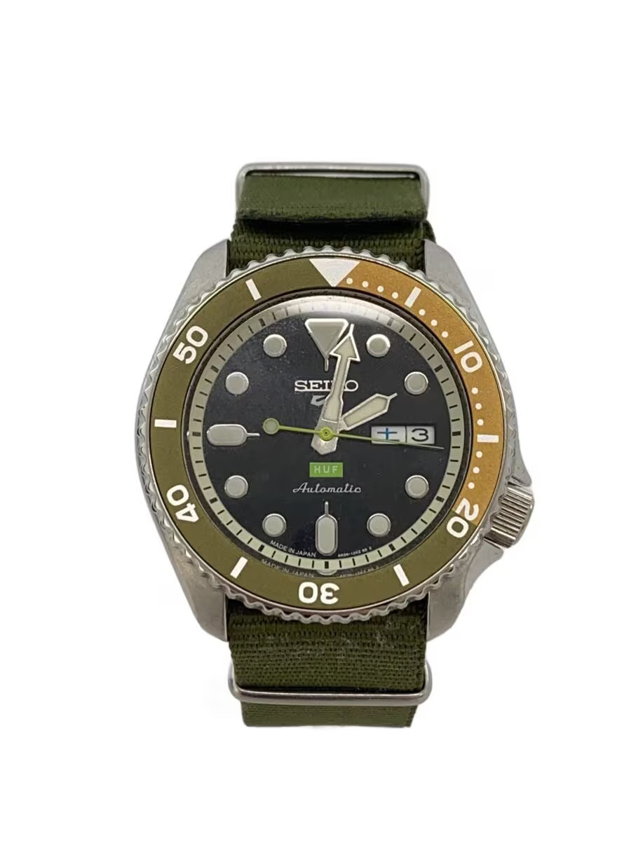 SEIKO HUF 5 Sports Automatic Mechanical Watch HUF Collaboration Model 4R36 12K0