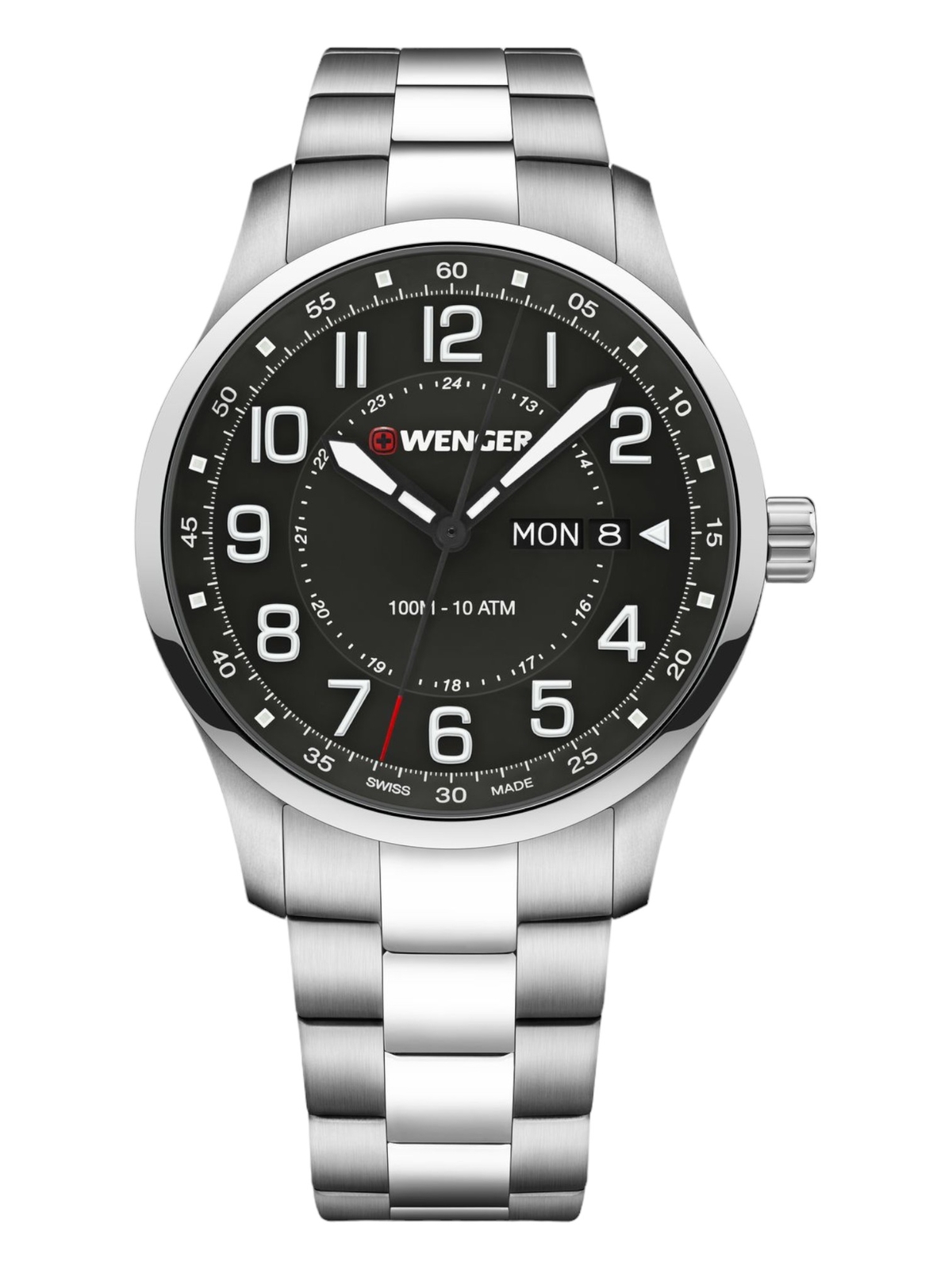 Wenger Swiss Army Men’s 01.1541.128 Attitude Black Dial Watch 42 mm MSRP $245