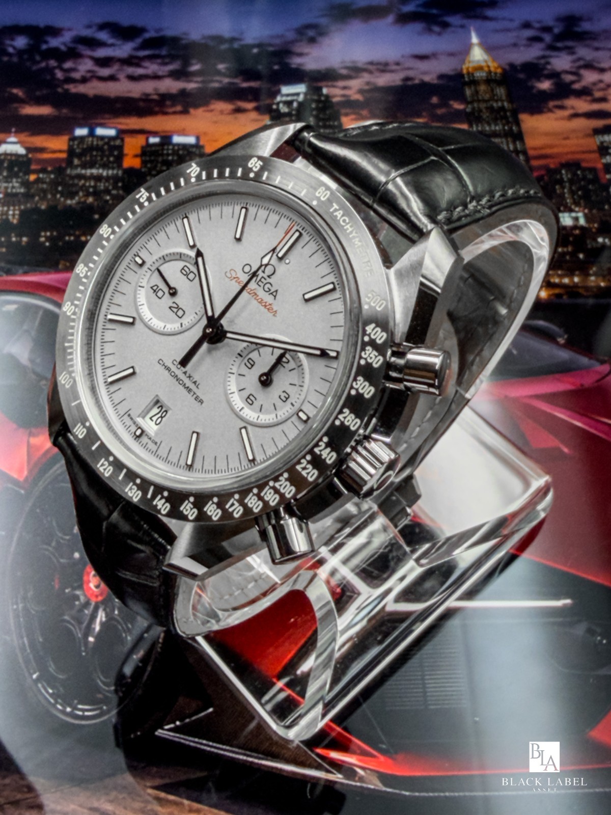 Omega Speedmaster Grey Side Moon 44.25mm Platinum Dial 2024 Full Set