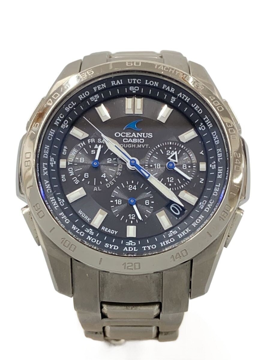 CASIO Solar Watch Analog Stainless SLV OCW T600 From Japan