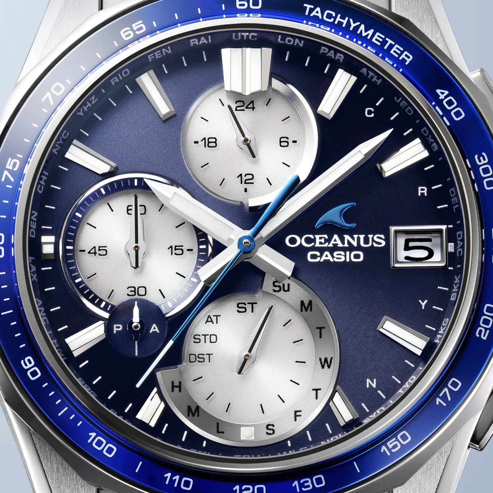 CASIO OCEANUS OCW-S7000F-2AJF Manta Titanium Bluetooth Radio Solar Watch 42.8mm