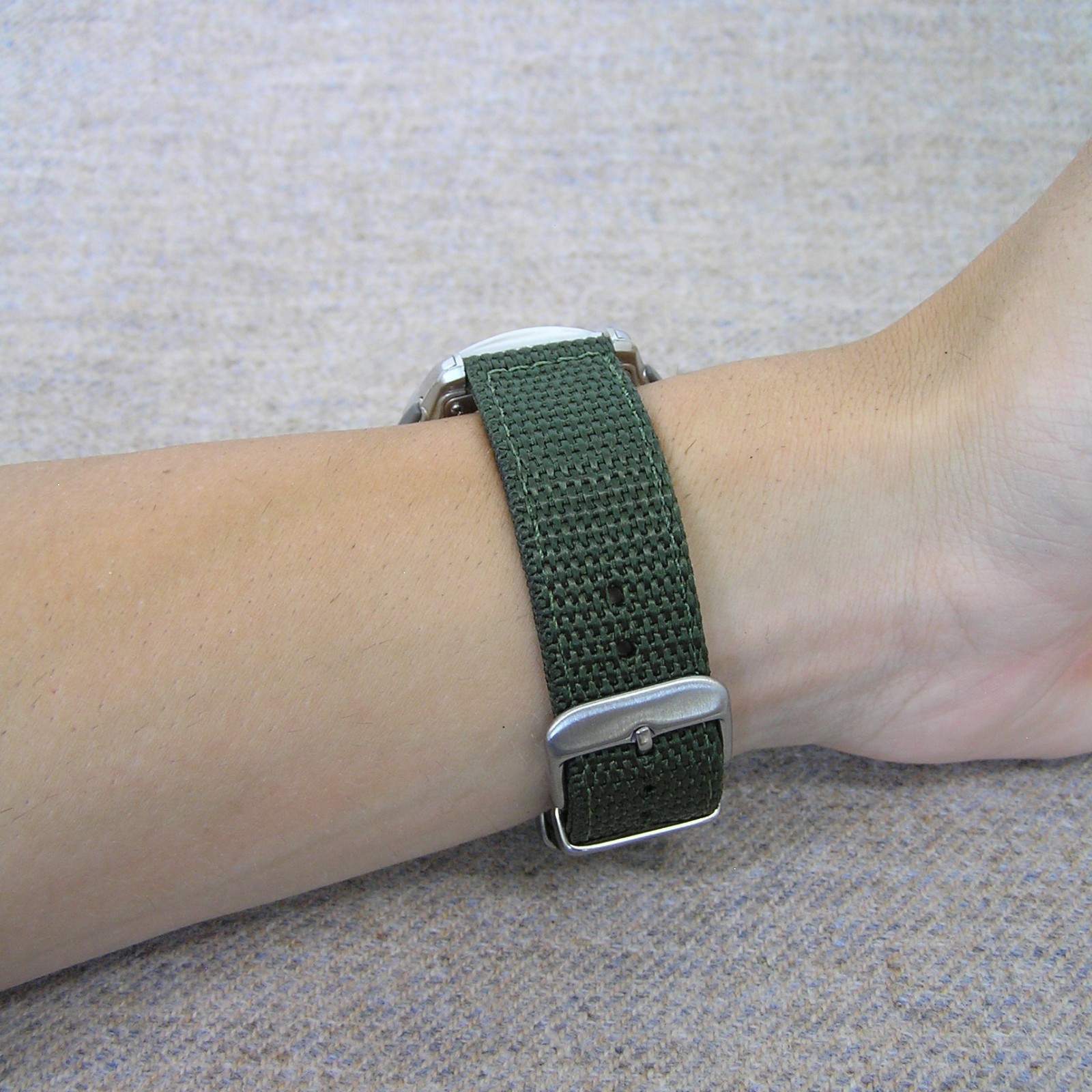 Retro CASIO WAVE CEPTOR WVA-M630 Tough Solar Watch Japan Green Radio Control