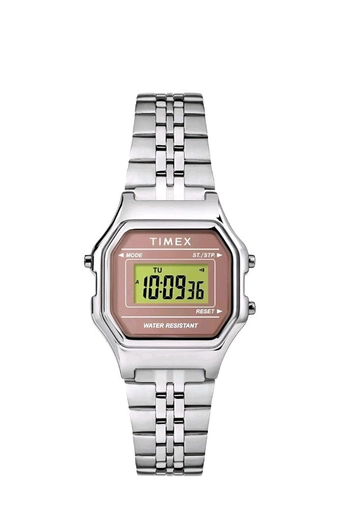 Timex Women’s Watch T80 Pink and Grey Dial Digital Watch | 27mm