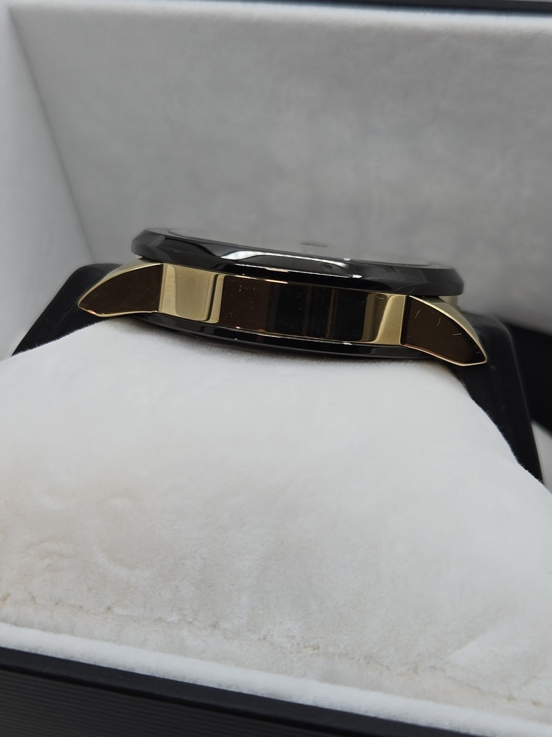 Gucci Watch G Chronograph, YA101203 , 44mm , PVD, Satin Blk Dial , New