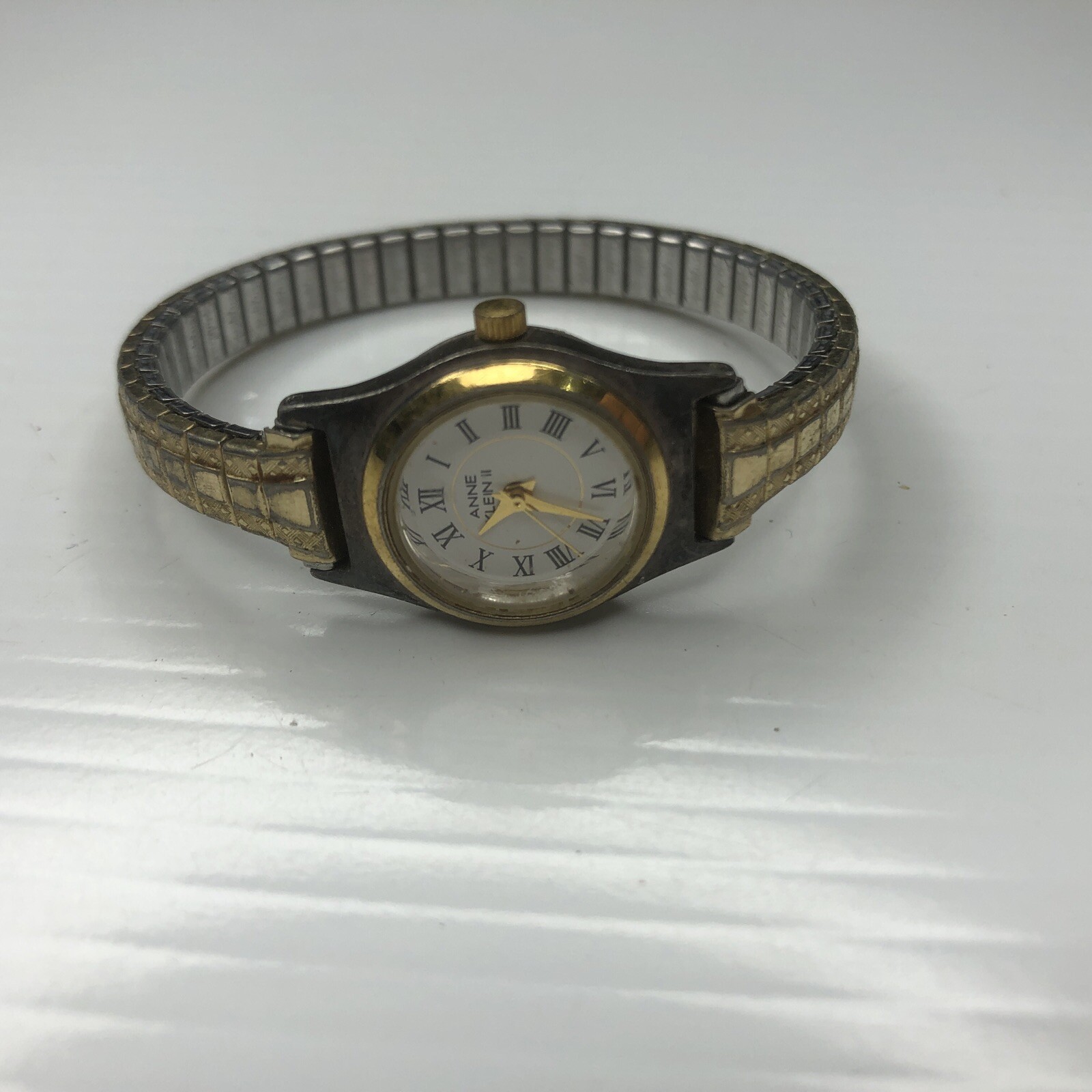 X10 ANNE KLEIN II Two Tone Stainless 10/1776 Thai Ladies Retro Watch Untested