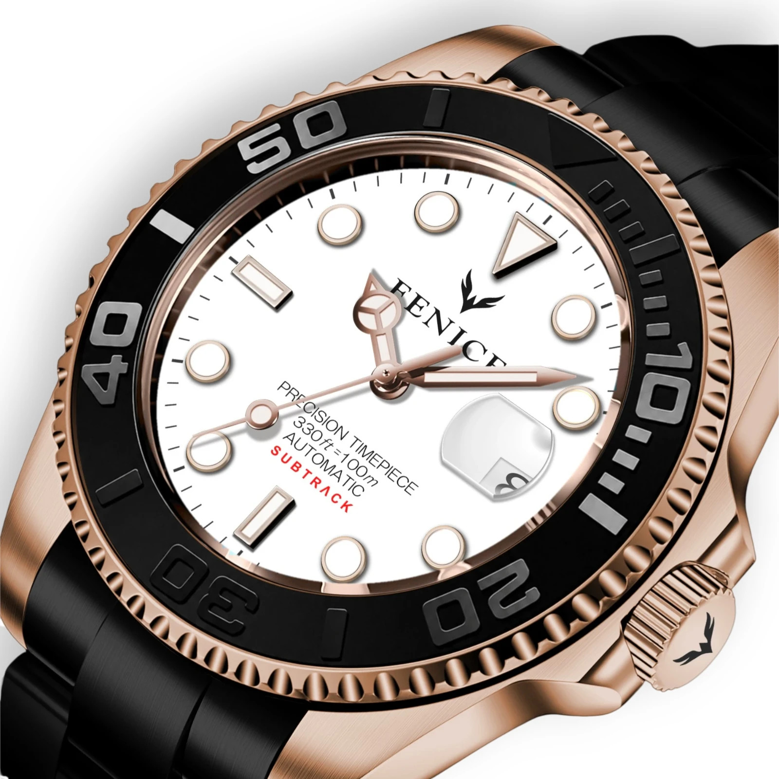Phoenix Subtrack SEA White Gold 10ATM Automatic Watch with Miyota Movement