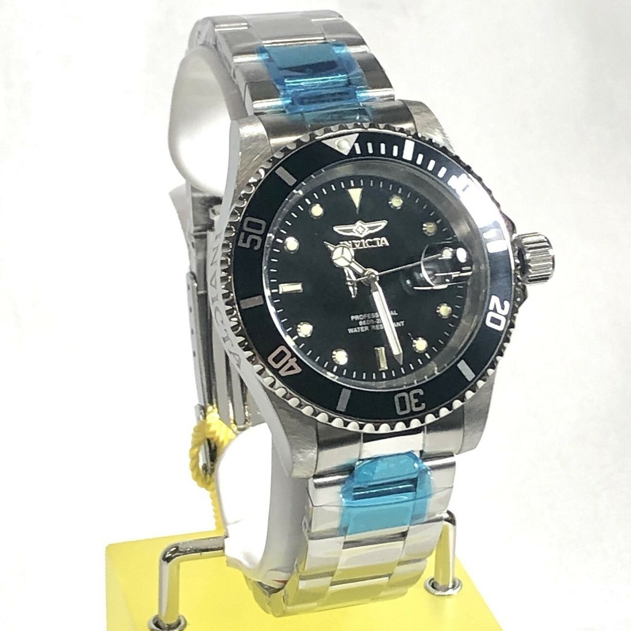 INVICTA 26970 40mm Pro Diver Quartz Date Black Dial Stainless Steel Braclt Watch