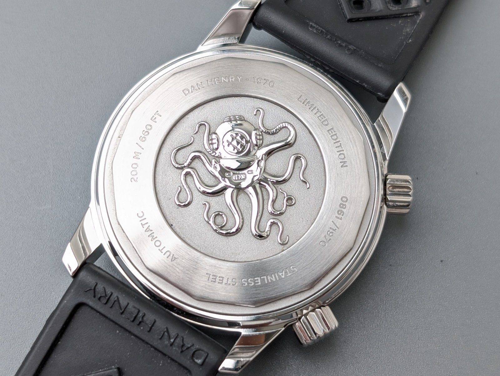 Dan Henry 1970 Limited Edition Automatic 0861/1970 Watch Boxed 44mm