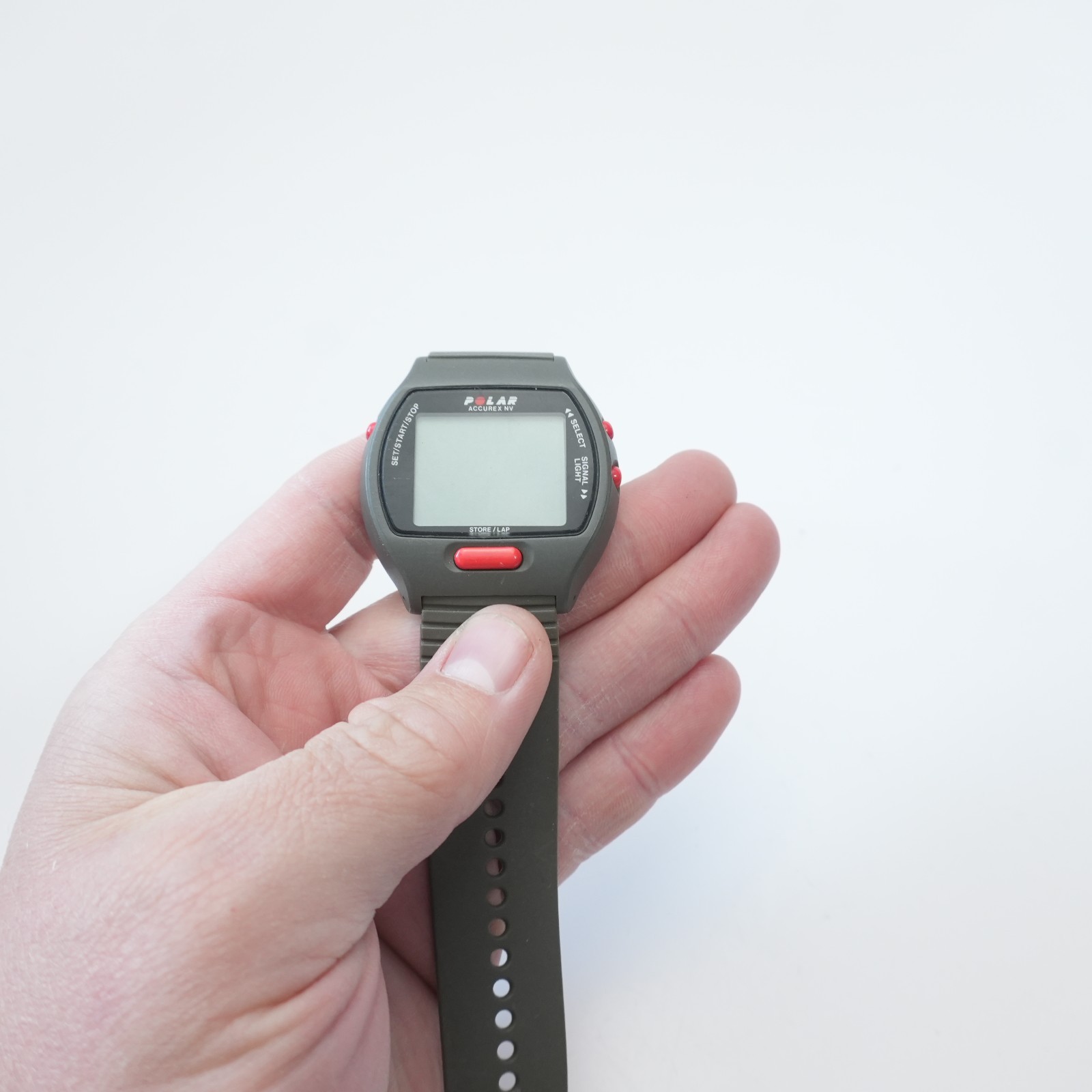 Polar Accurex NV Heart Rate Monitor Fitness Men’s Digital Watch NEEDS Battery