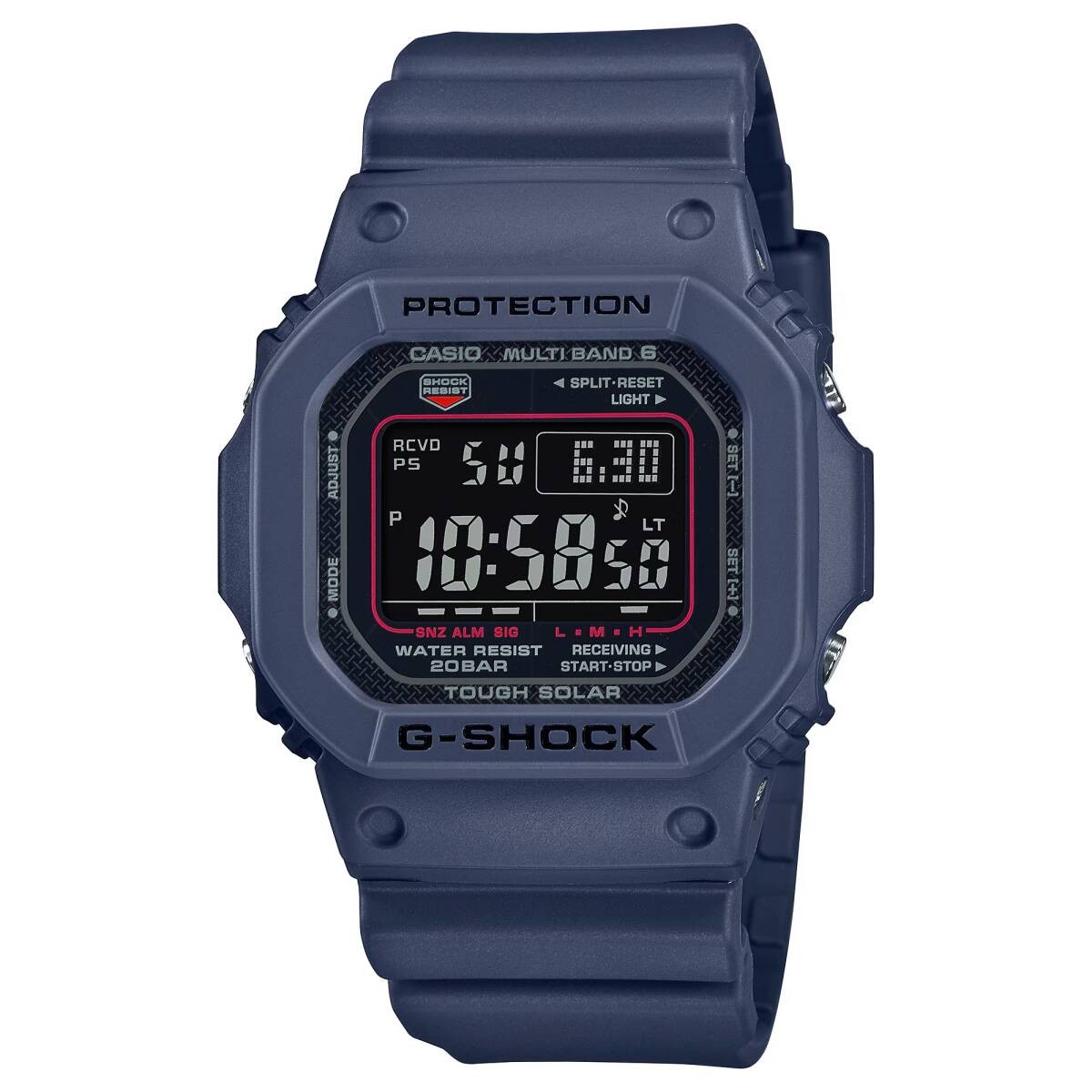 CASIO G SHOCK Tough Solar World 6 Station Radio Reception Multi Band 6 GW M5610U