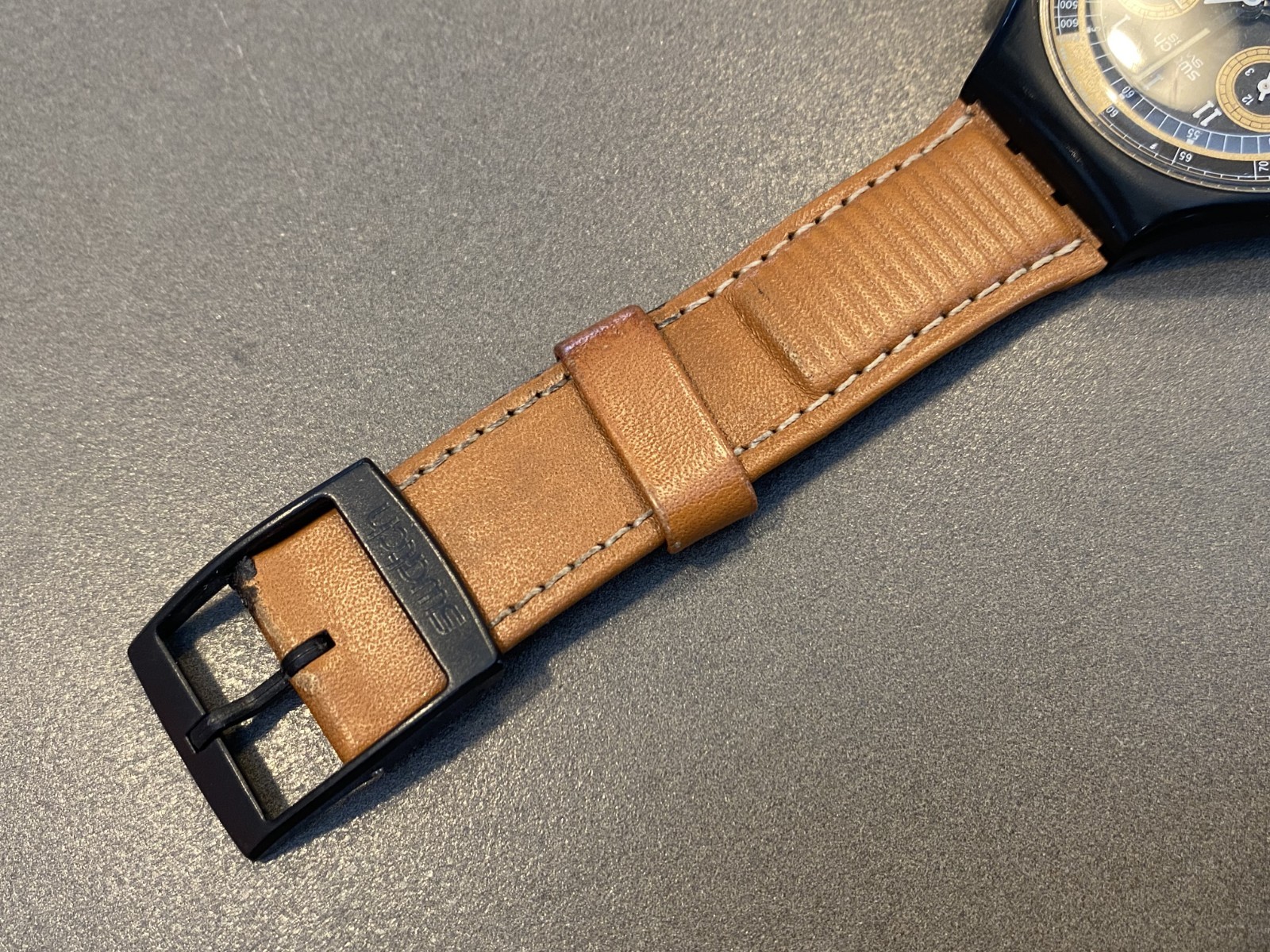 Swatch Chrono SCB104 Sand Storm 1990 – Working But No Battery Inc.