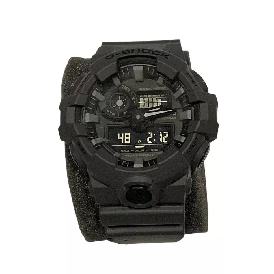 Casio G Shock Watch GA700UC 5522 Digital Analog Quartz Black Gray Sport With Box