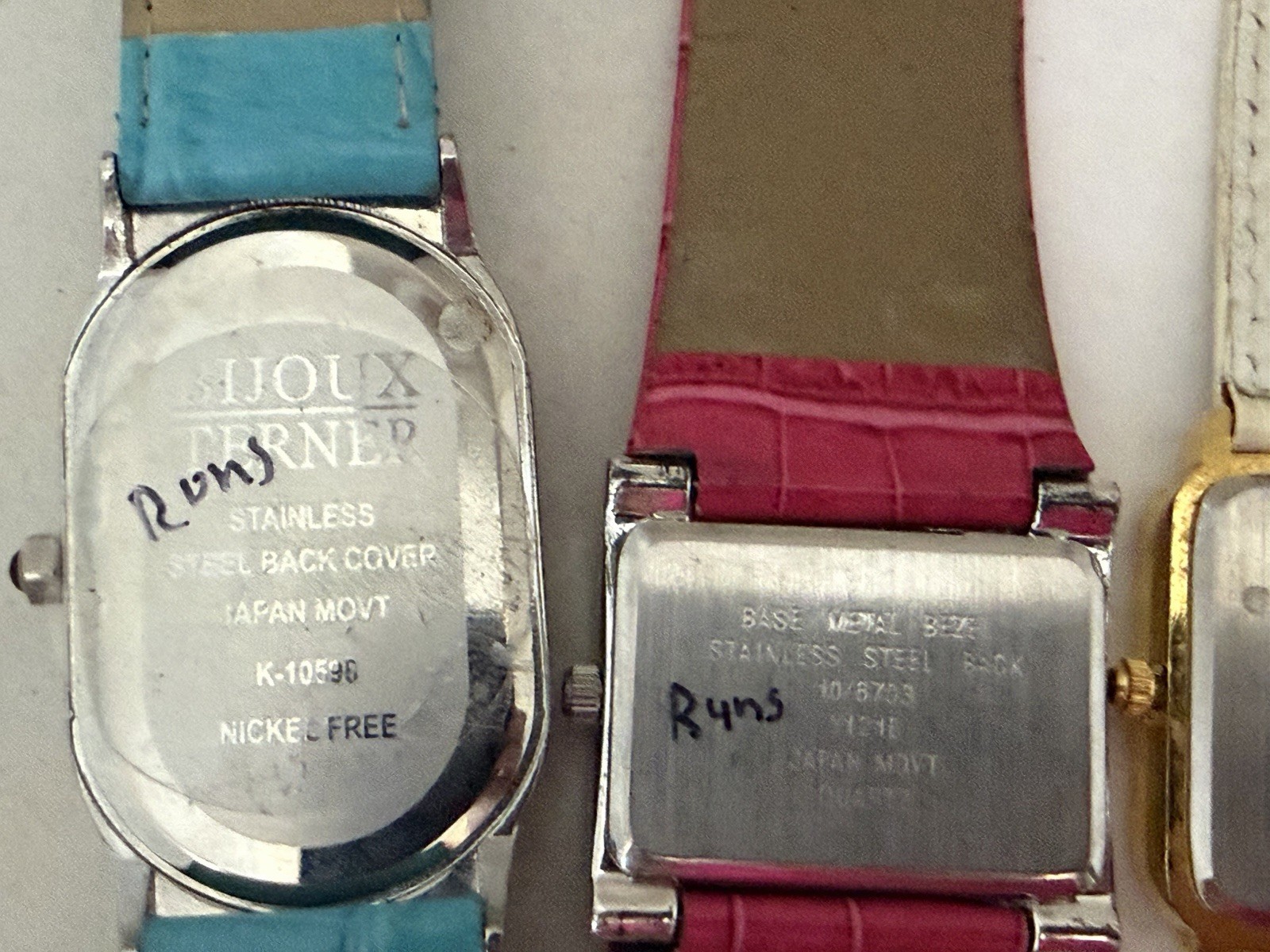 LOT 15 WATCHES BULOVA FOSSIL WALTHAM KENNETH COLE DISNEY ETC ALL TESTED WORKING