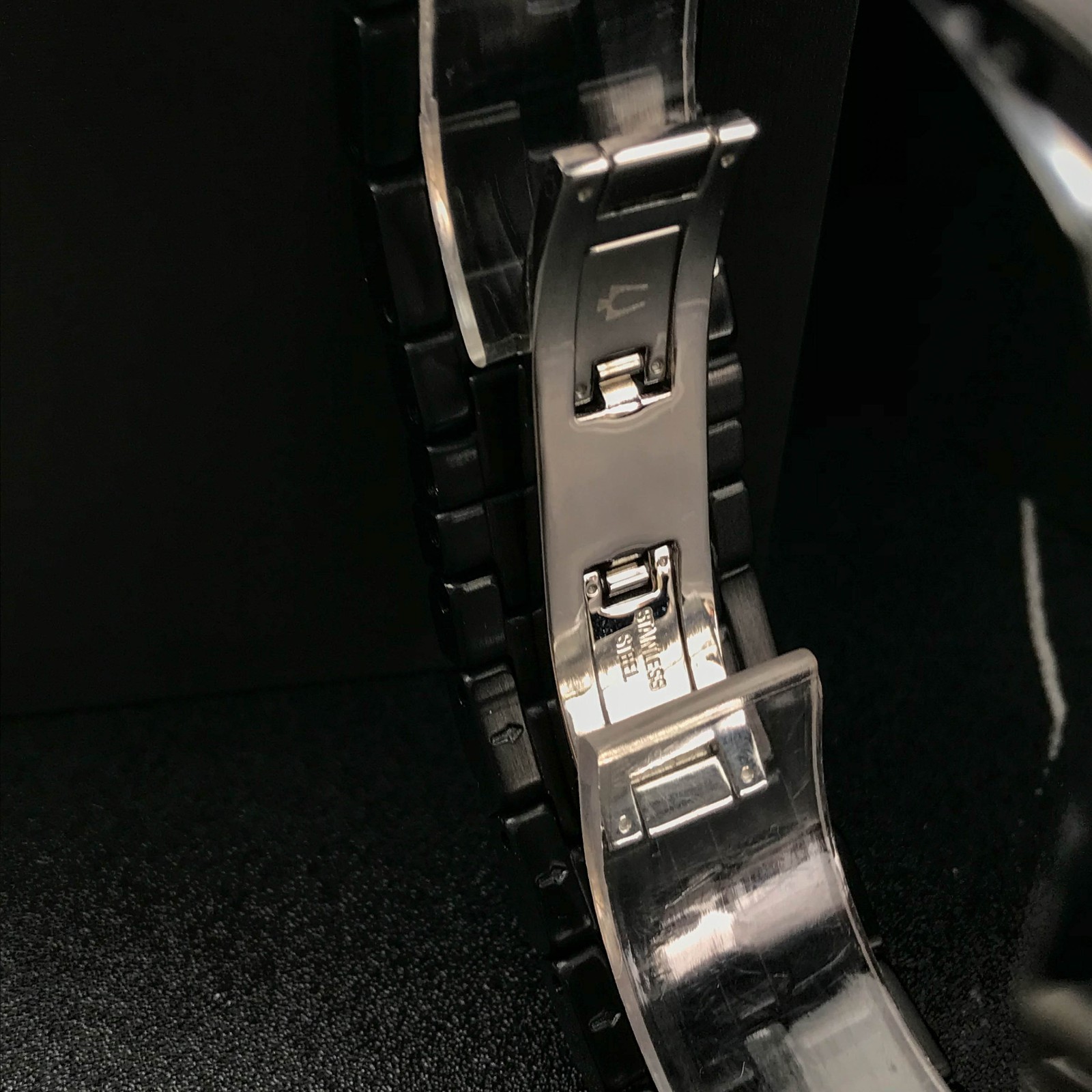 Bulova Crystal Octava Chronograph Black Pave Crystal Men’s Watch 41.5mm