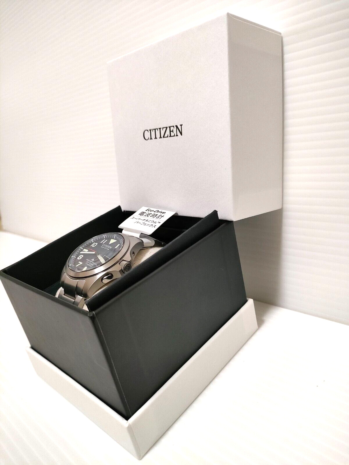 Citizen AT6080-53L Promaster EcoDrive Titanium Solar Men’s Watch Silver Japan