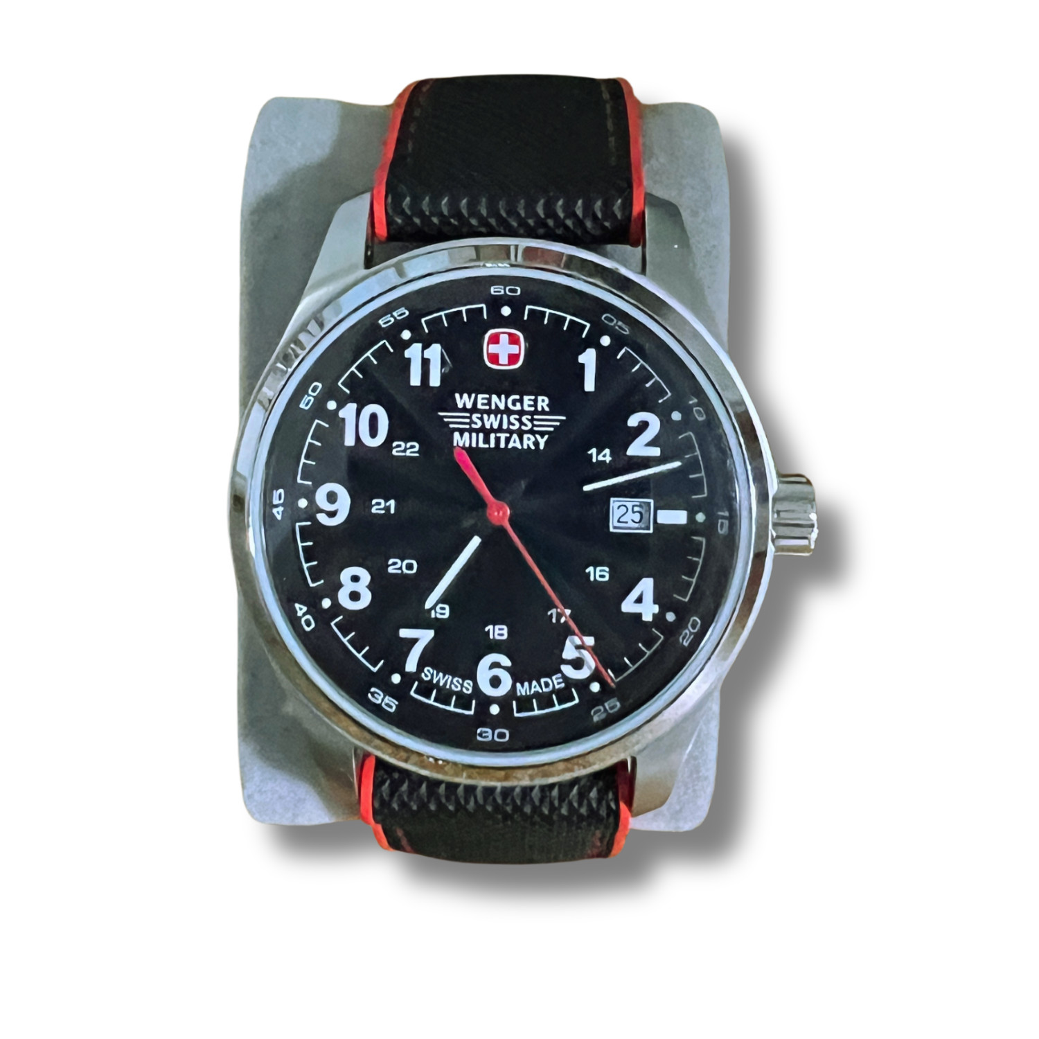 Wenger Swiss Military 7930X Men’s Watch Quartz 43mm Extra Band Runs Great
