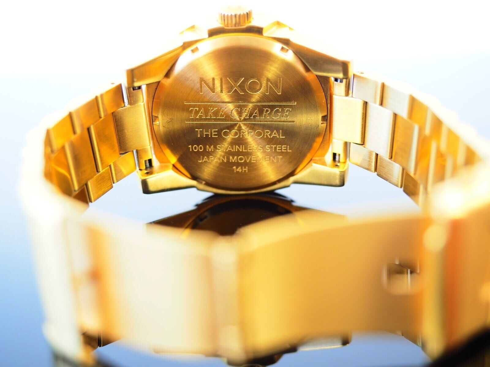 Nixon The Corporal SS Watch All Gold A346-502 New Without Tags