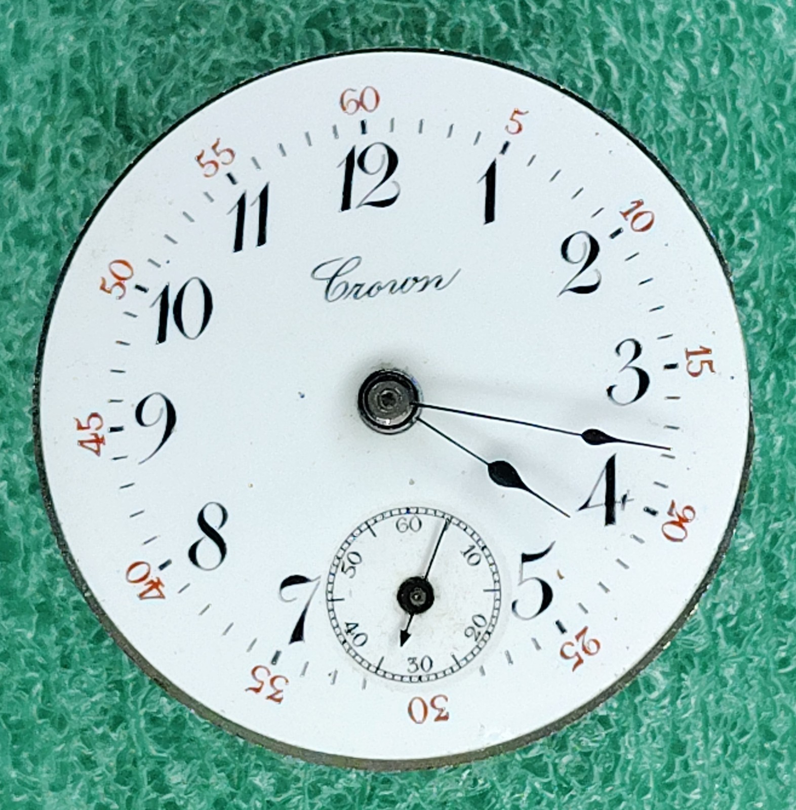 lot M157 Crown 3/0s Sub Dial Manual Wind Movement Vintage Pocket Watch Parts