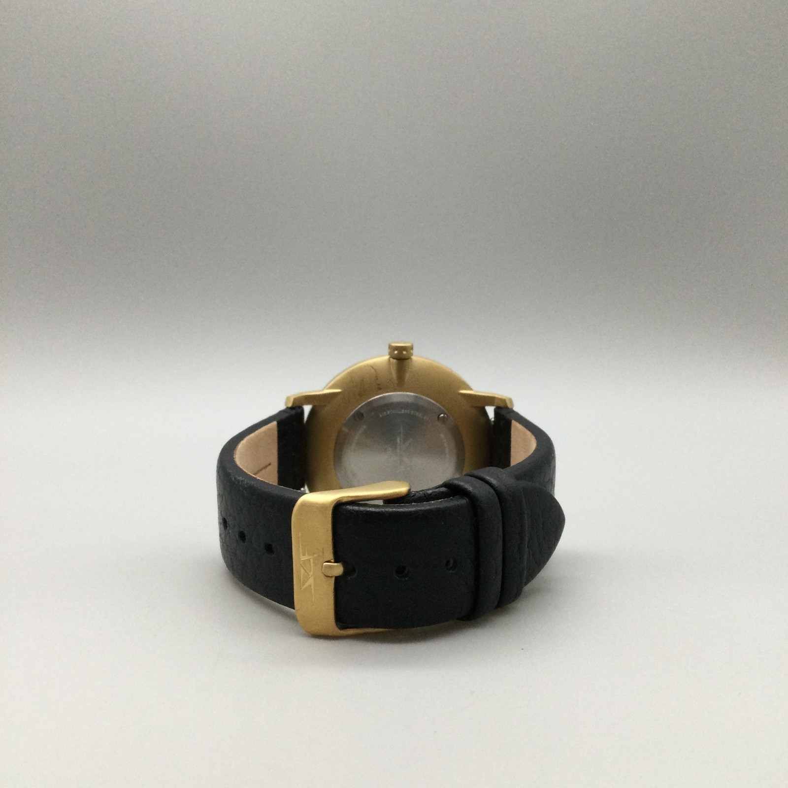 SCF Simply Carbon Fiber Watch Men 40mm Black Tone Dial Leather Band New Battery