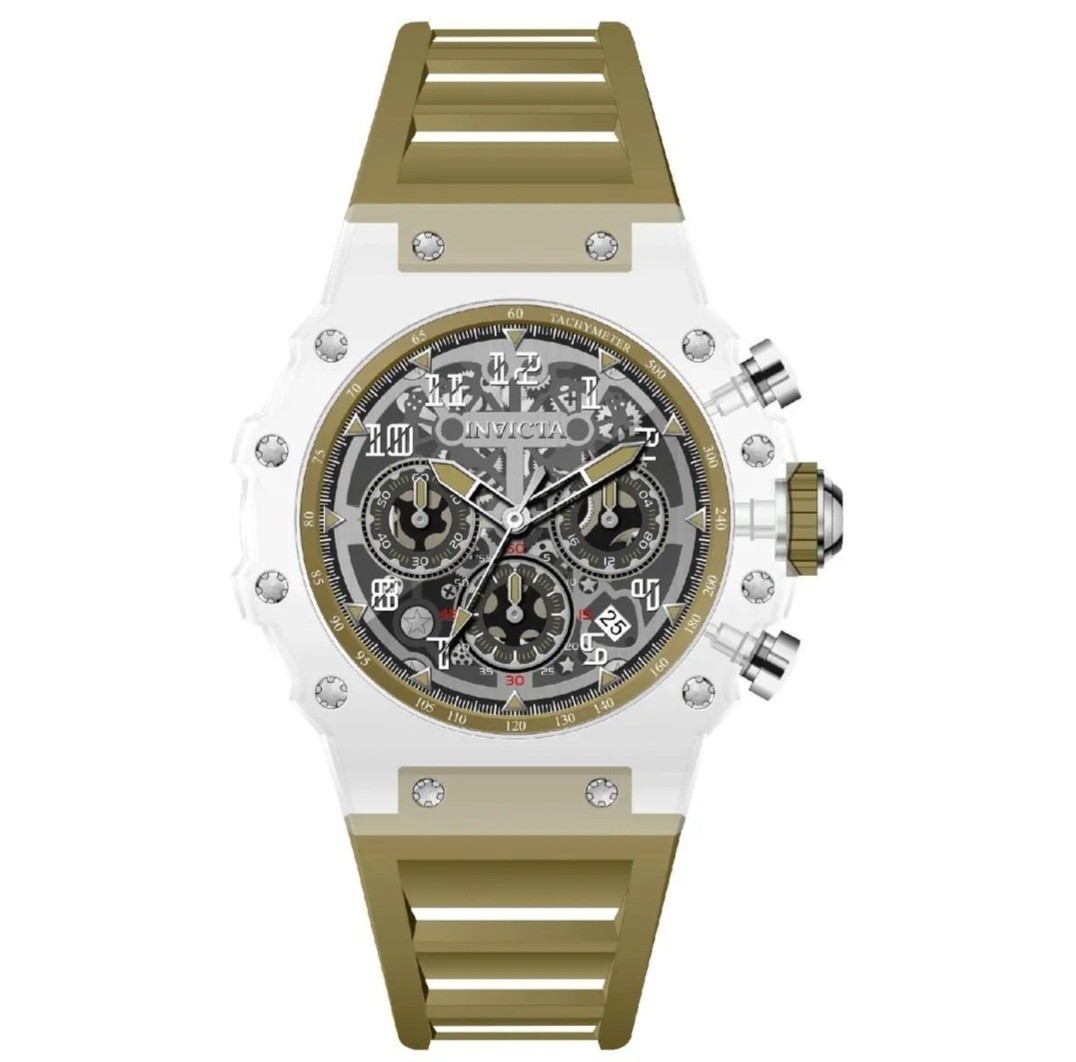 Invicta Racing Vaulthan Men’s Watch – 44mm Olive Green 69682 Limited Edition New