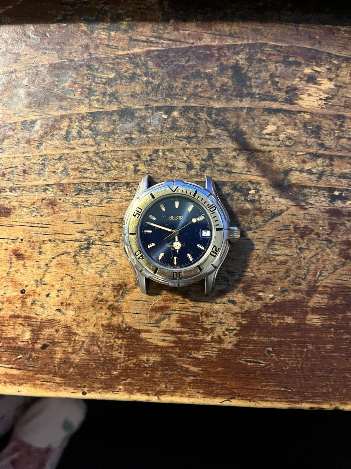 Vintage Men’s Belair Seapearl 600 Quartz Divers Watch