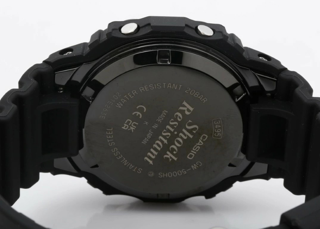 CASIO G SHOCK DIGITAL 5000 SERIES GW 5000HS 1JF Black Stainless Steel Bio Mass P