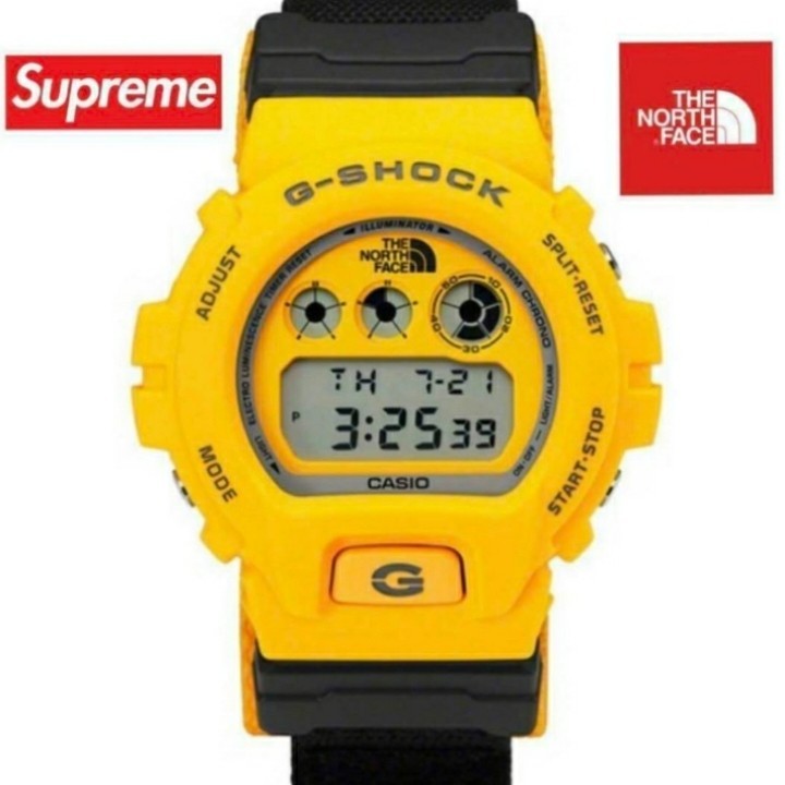 Supreme The North Face G-SHOCK CASIO Watch Yellow DW-6900NS-9JR New From Japan