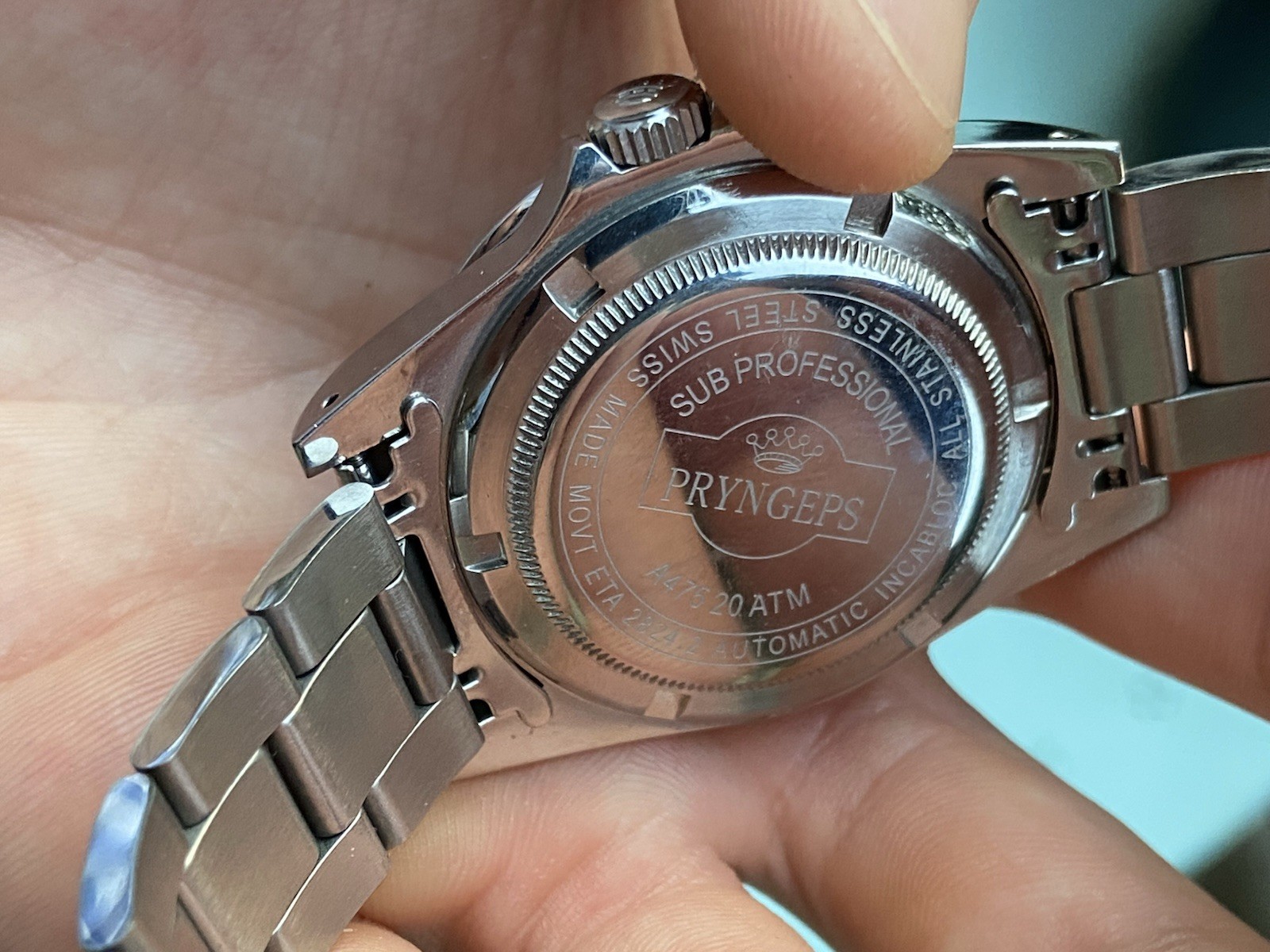 Vintage Swiss Rare Pryngeps Automatic Diver Sub Watch