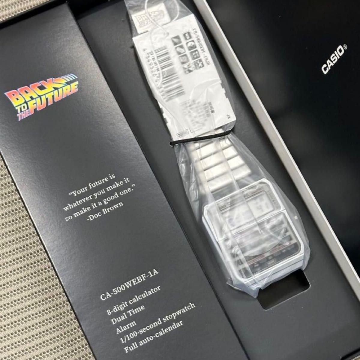 CASIO CA-500WEBF-1AJR Back to the Future Collab Calculator Watch 40th Limited