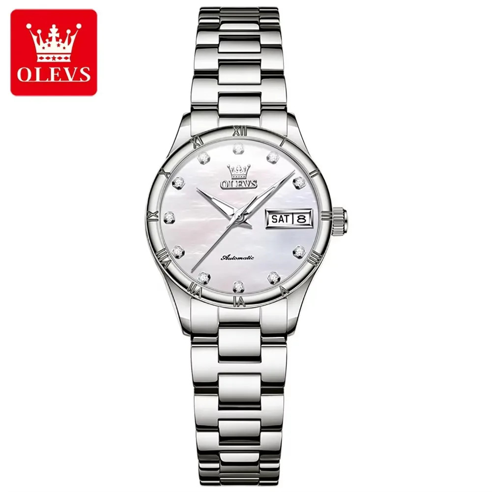 OLEVS Women’s Automatic Watch Waterproof Mechanical Wristwatch for Ladies