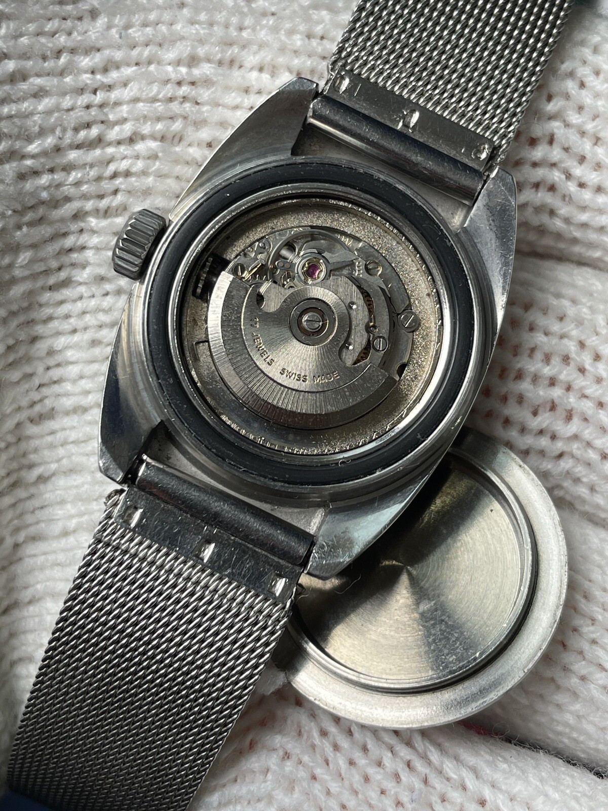 Vintage Diver Aquastar Seatime 1004 Automatic Date Swiss Made