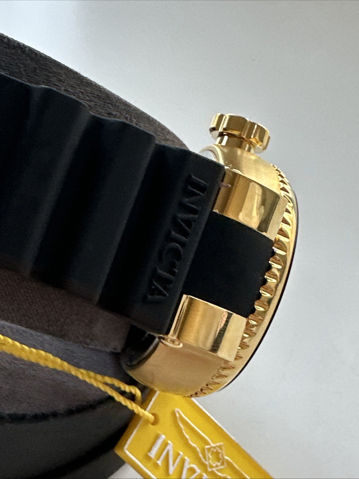Invicta Watch Men’s Quartz 52mm Gold Black 21521
