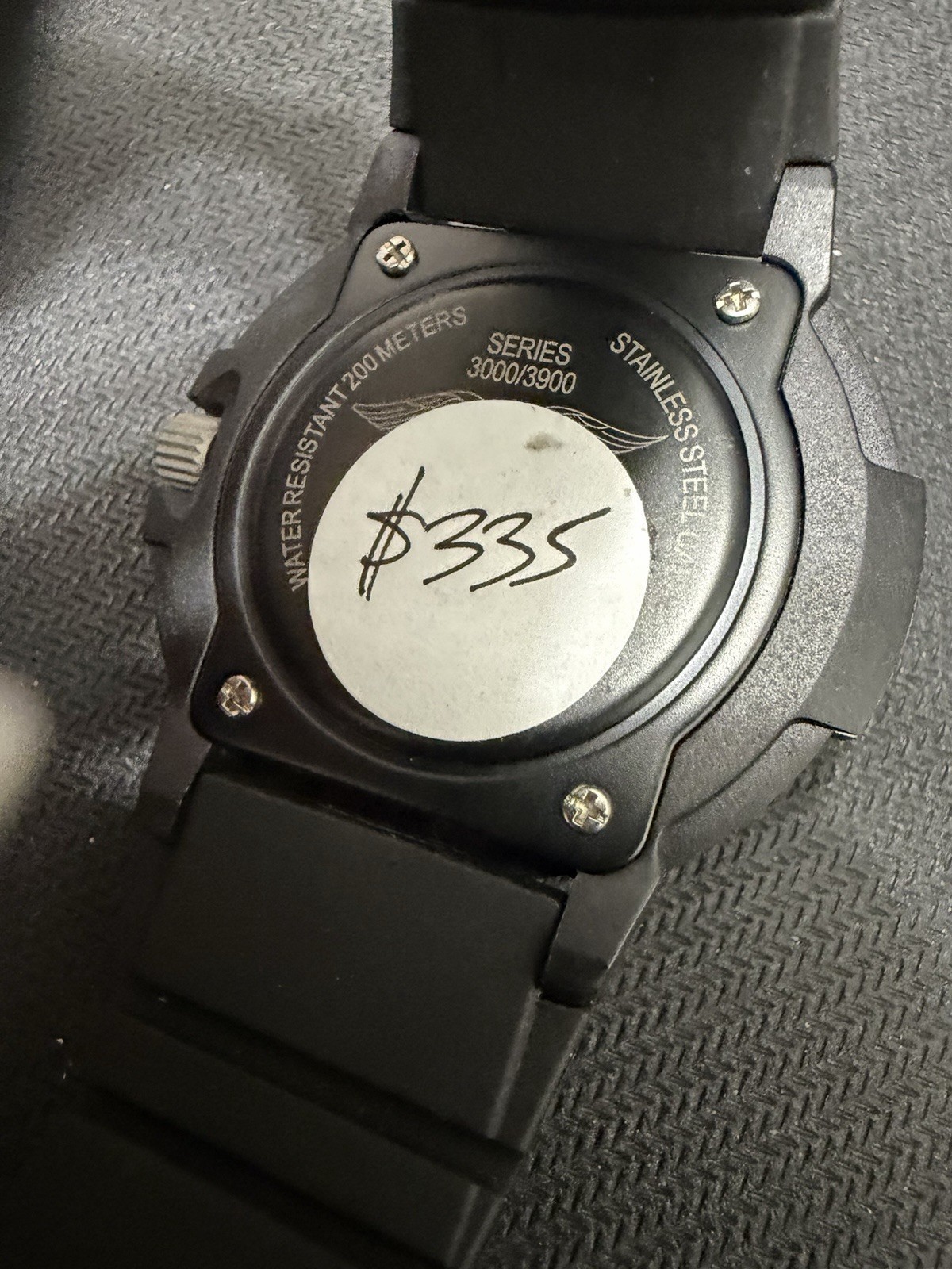 Luminox Navy SEAL 3000 Tan Dial Black Rubber Watch – Brand New