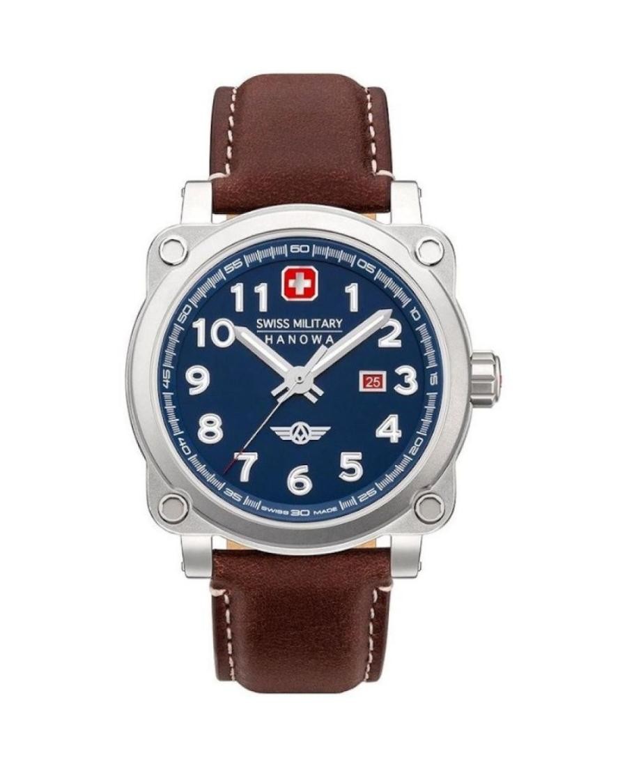 SWISS MILITARY HANOWA Men Analog Quartz Casual Watch Classic Dress Blue Dial Wat
