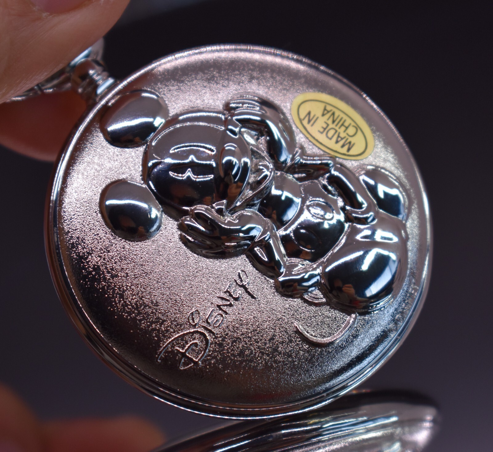 Mickey Mouse Disney SII SEIKO Pocket Watch NOS New Old Stock Case NEW BATTERY