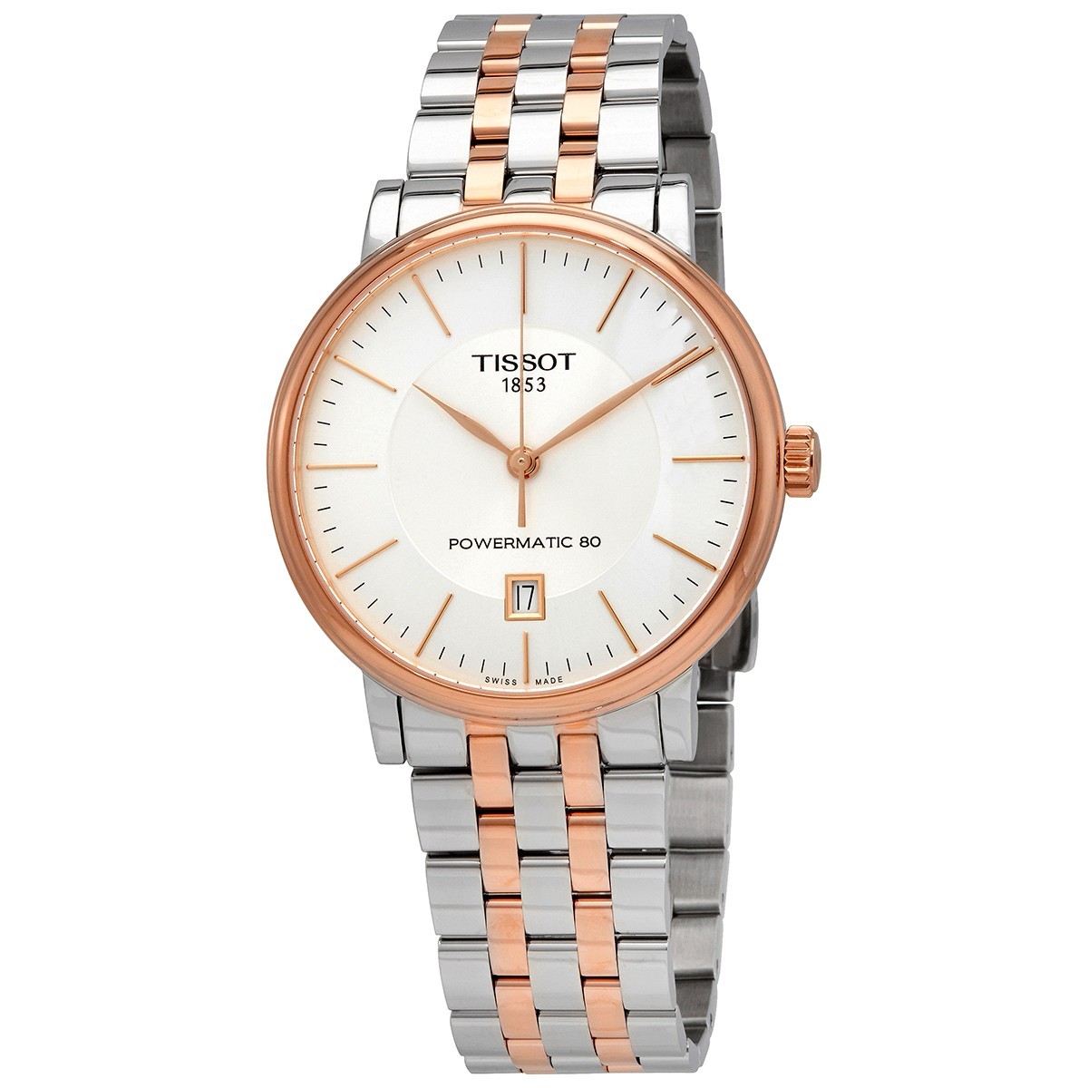 Tissot Men’s Carson Powermatic Automatic Silver Dial Watch – T1224072203101 NEW