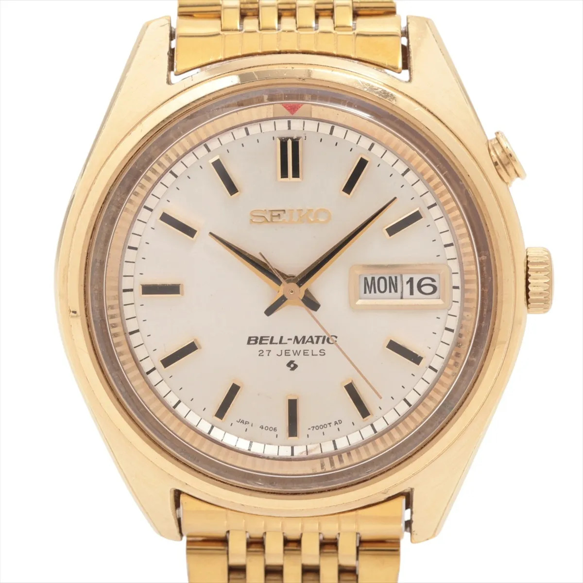 Seiko Belmatic 4006-7020 GP×SS Outside GP AT Silver-Face