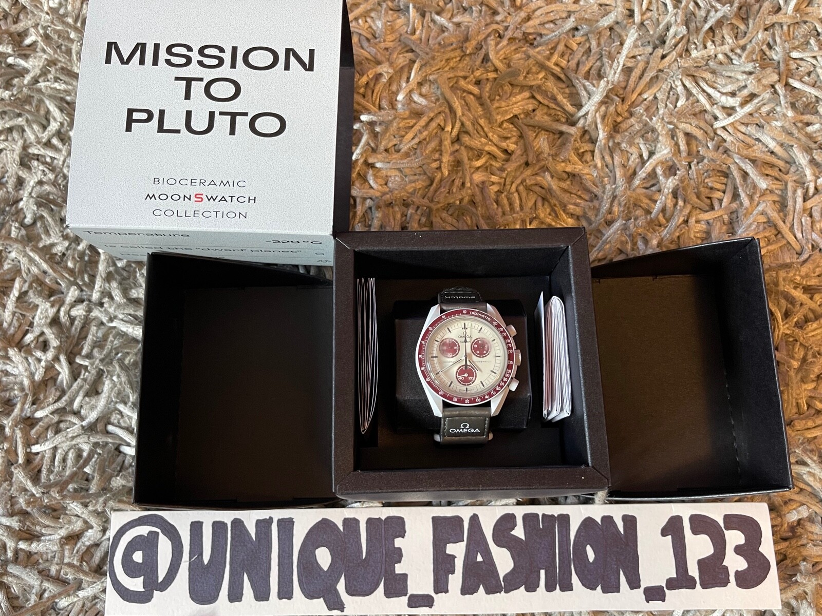 OMEGA x Swatch Speedmaster Moonswatch Pluto Mission to SO33M101 Watch
