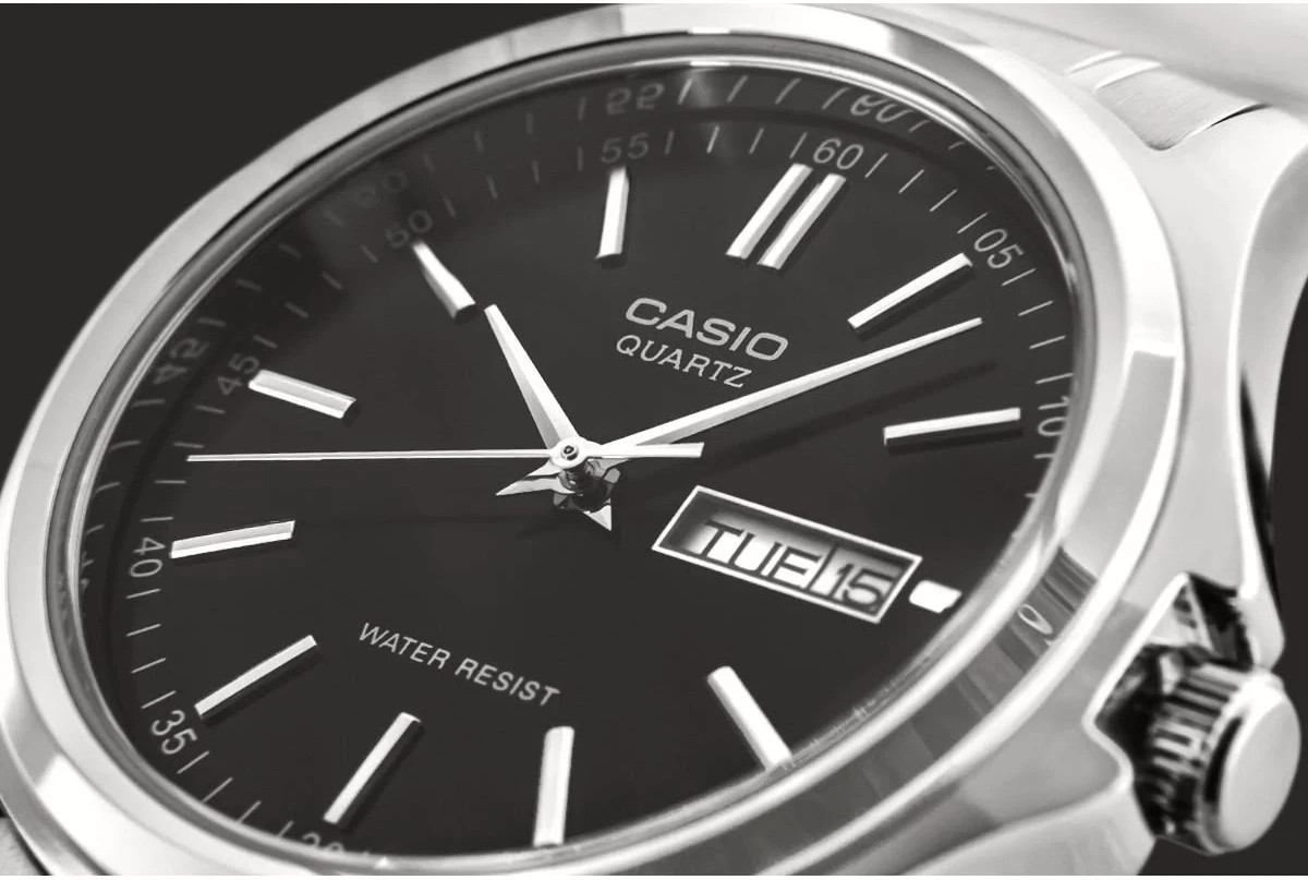 Casio Enticer Quartz Analog Stainless Stee Black Dial MTP-1239D-1ADF Men’s Watch