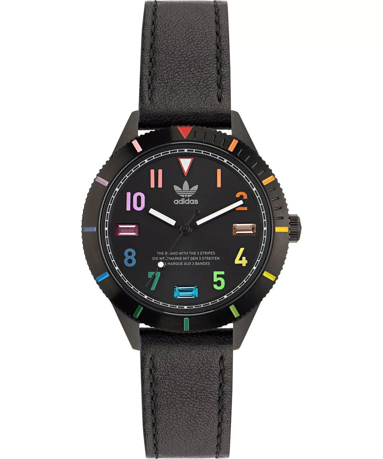 Adidas Originals Rainbow Fashion Edition Three Icon Small Black Watch AOFH22573