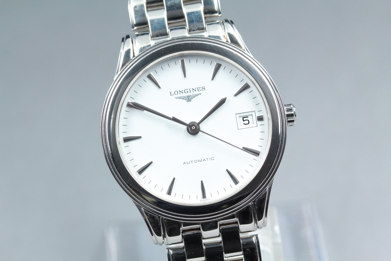 [ Paper ] Longines Flagship L4.774.4 White Dial Date Automatic Swiss Men’s Watch