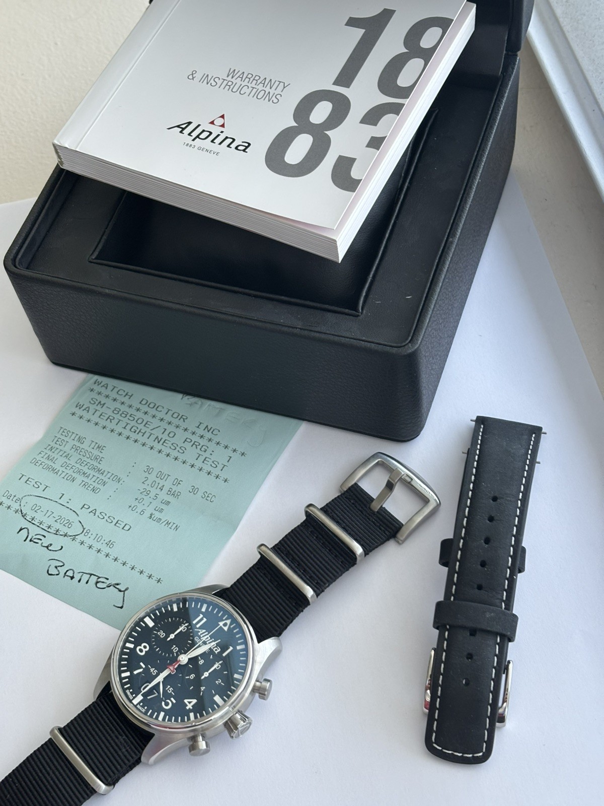 Alpina Startimer Pilot Blue Men’s Watch – AL372N4S6 on Black NATO Strap